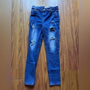 Distressed Blue Women's Jeans size 5/27